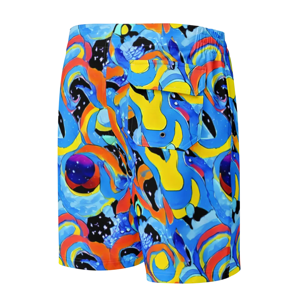 Popstorm on Men's Board Shorts — Back
