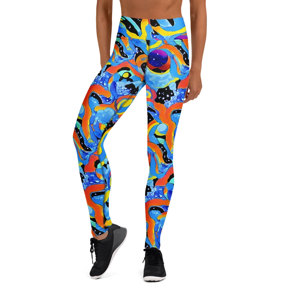 Popstorm on Yoga Leggings — Front