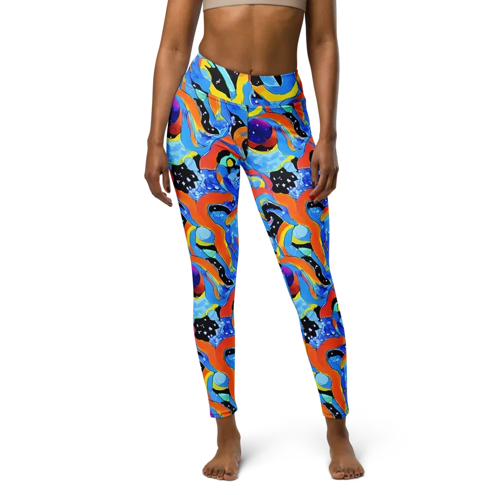 Popstorm on Yoga Leggings — Front