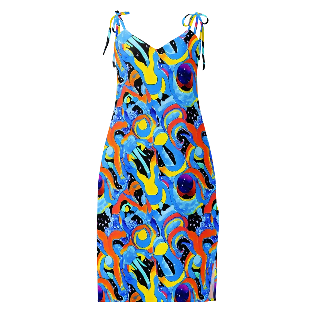 Popstorm on Slip Dress — Front