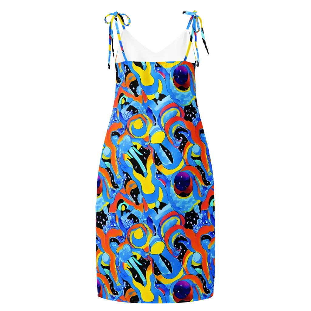 Popstorm on Slip Dress — Back