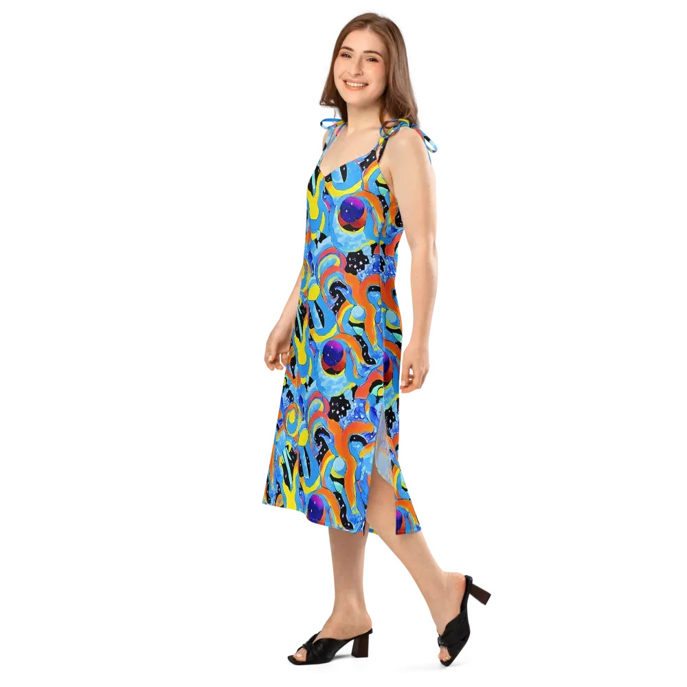 Popstorm on Slip Dress — Left Front