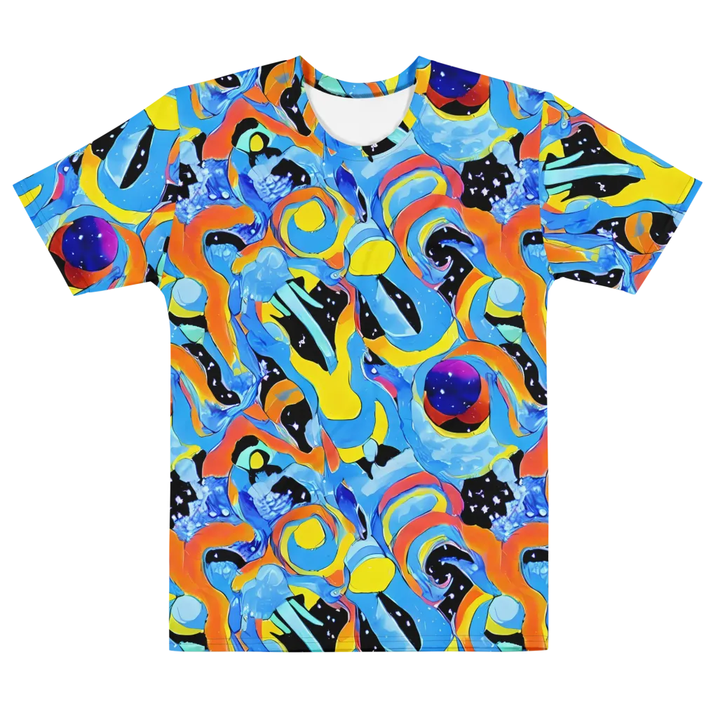Popstorm on Men's Cotton Crew Neck T-Shirt — Front