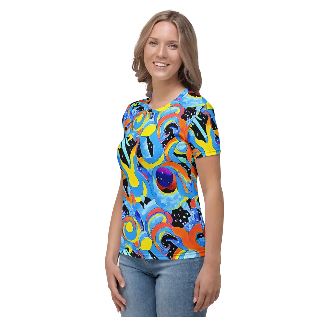 Popstorm on Women's Crew Neck T-Shirt — Left