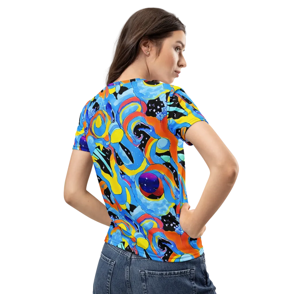 Popstorm on Women's Crew Neck T-Shirt — Back