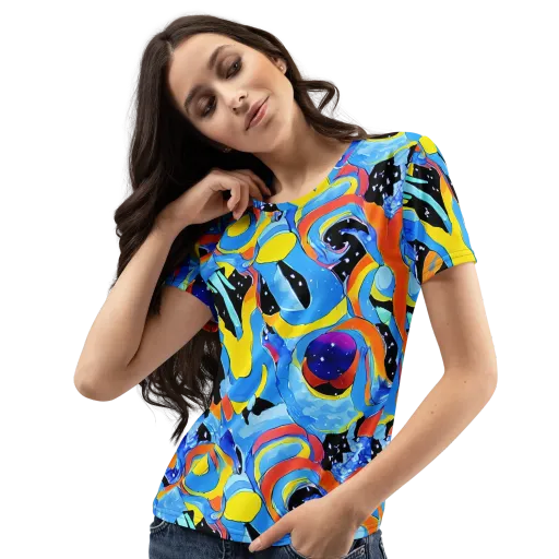 Popstorm on a Women's Crew Neck T-Shirt