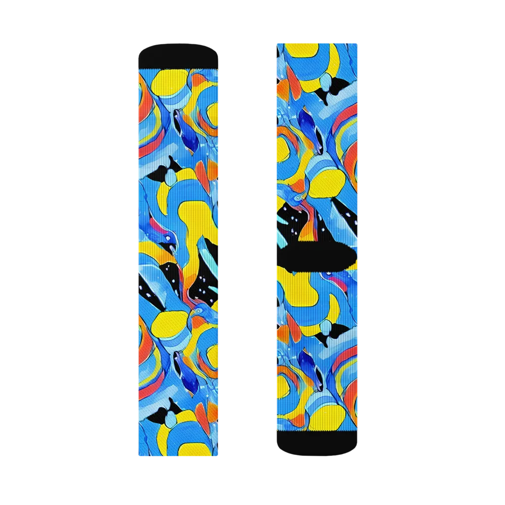 Popstorm on Socks — Right Sock