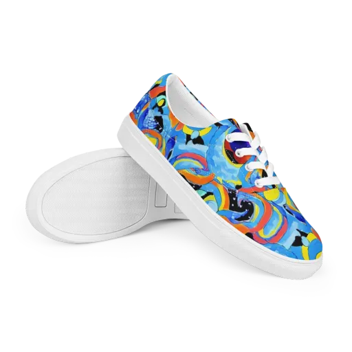 Popstorm on a Men's Lace-Up Canvas Shoes