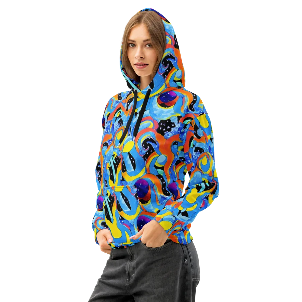 Popstorm on Cotton Hoodie — Left Front