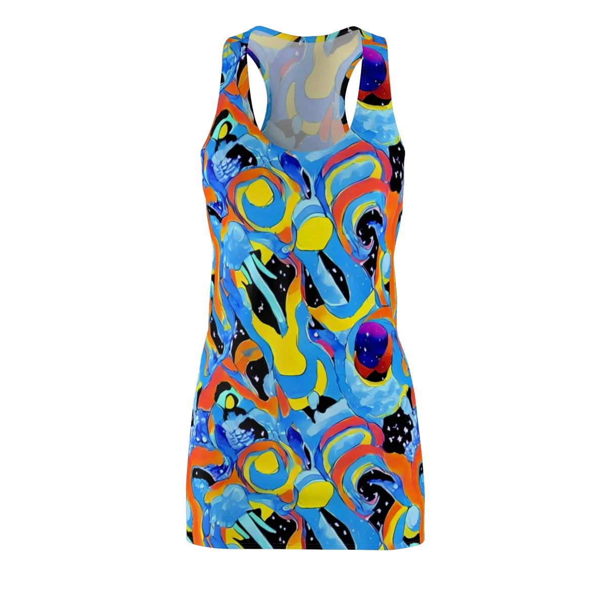 Popstorm on Racerback Dress — Front