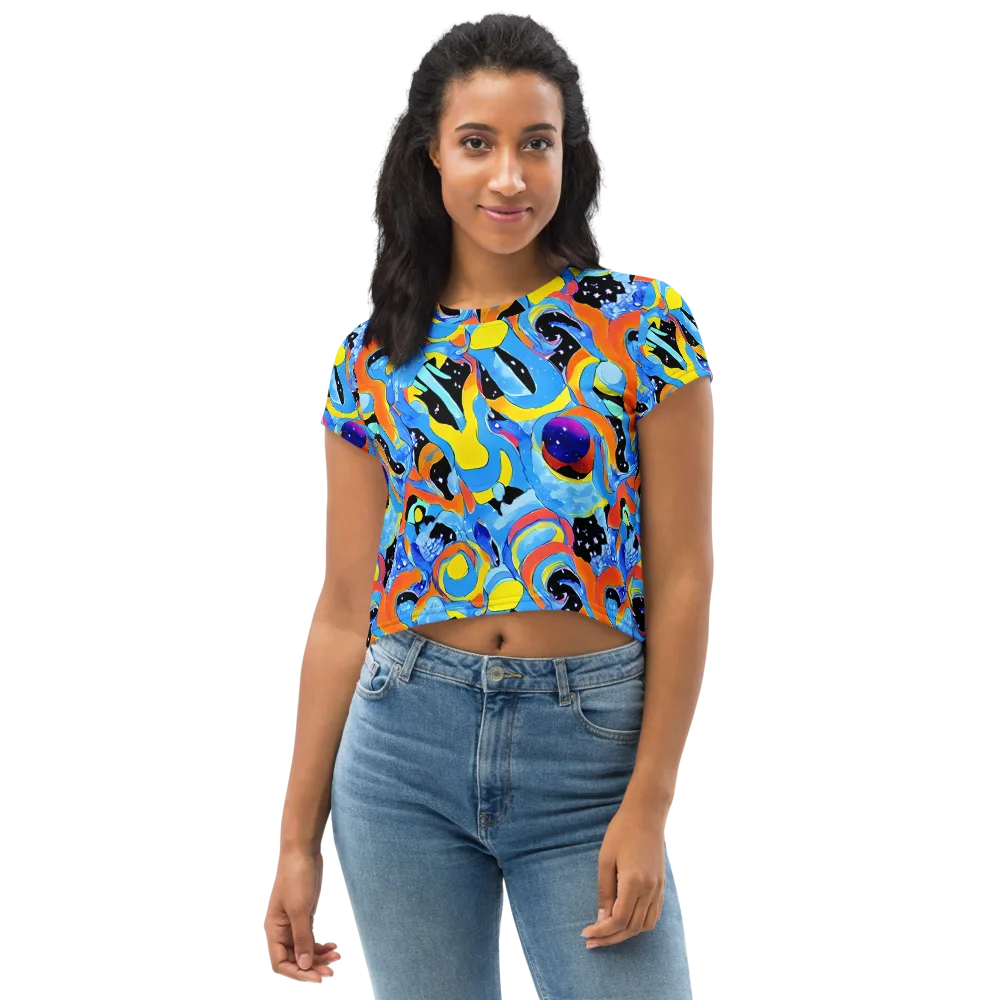 Popstorm on Crop Tee — Front