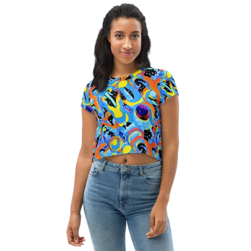 Popstorm on a Crop Tee