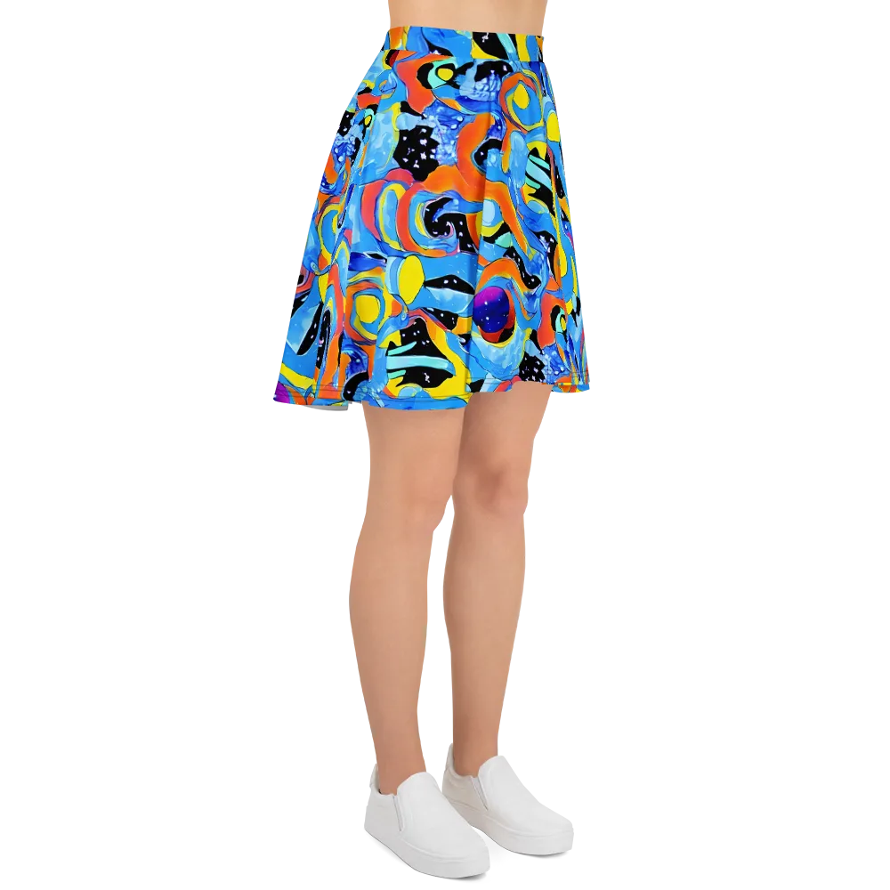 Popstorm on Skater Skirt — Right