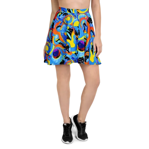 Popstorm on a Skater Skirt