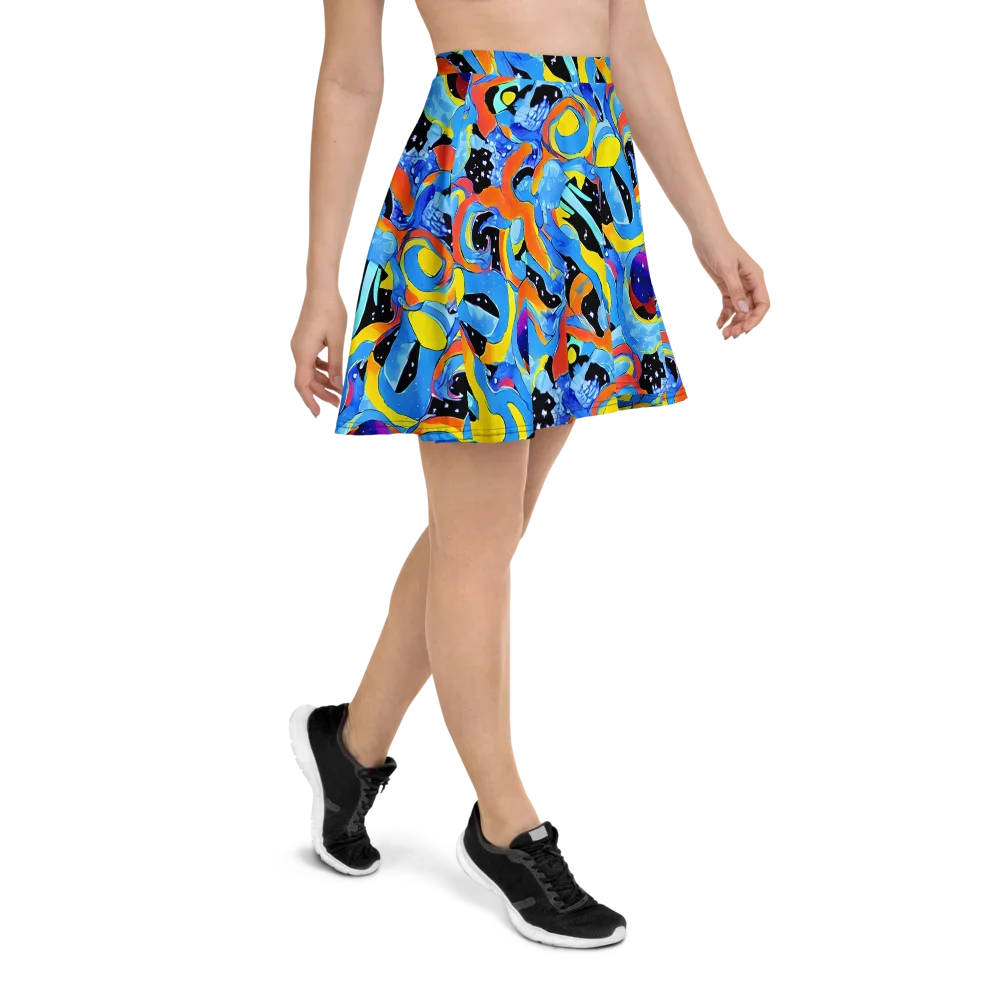 Popstorm on Skater Skirt — Right