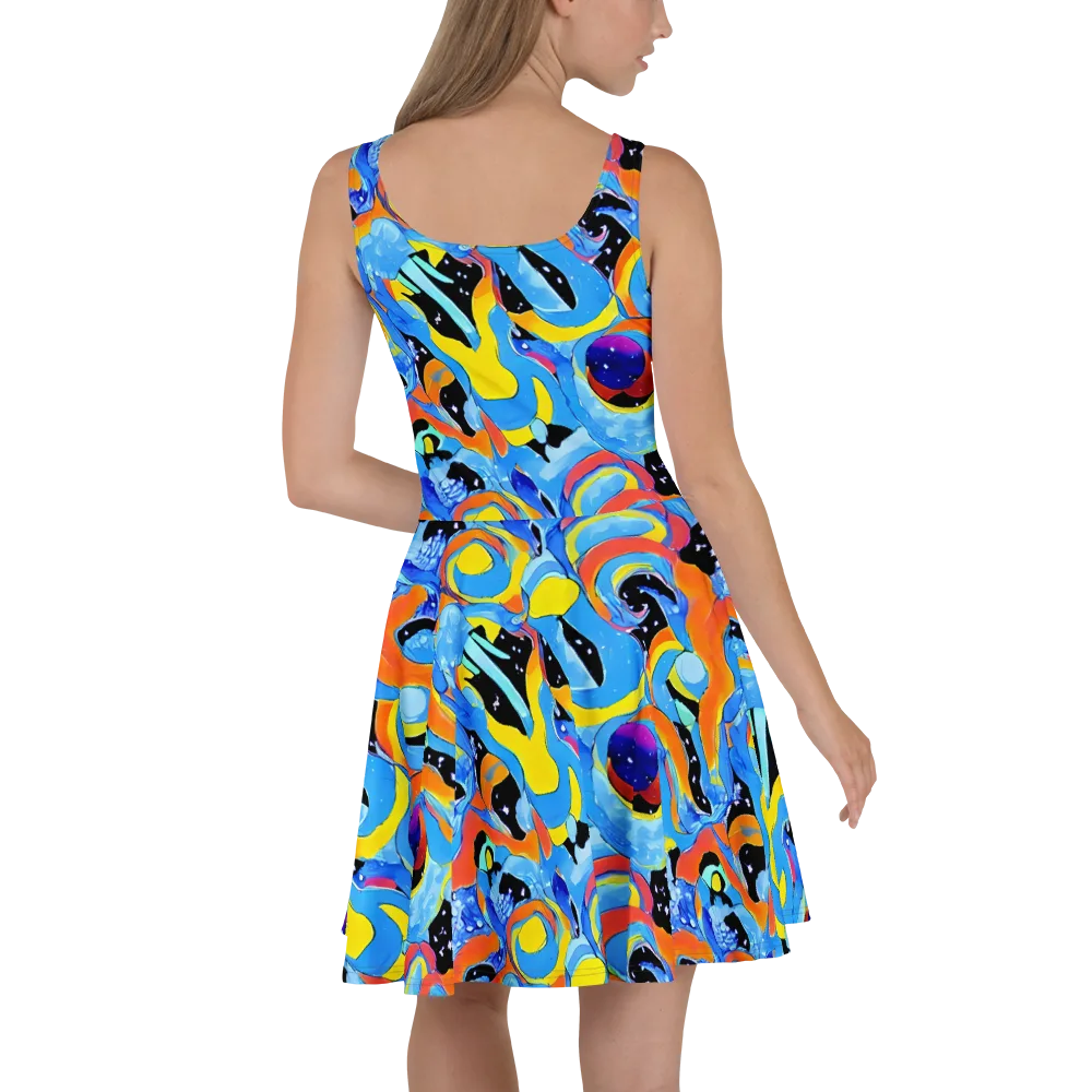 Popstorm on Skater Dress — Back