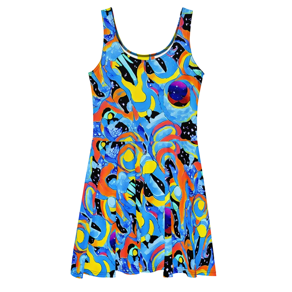 Popstorm on Skater Dress — Front