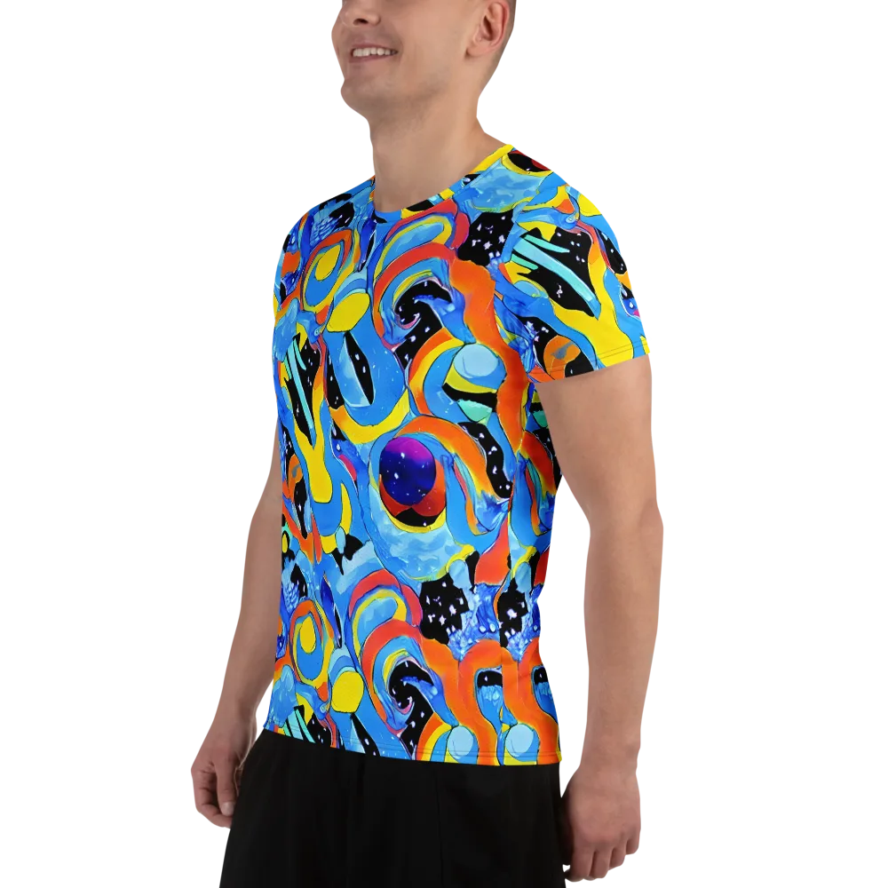 Popstorm on Men's Athletic T-Shirt — Left