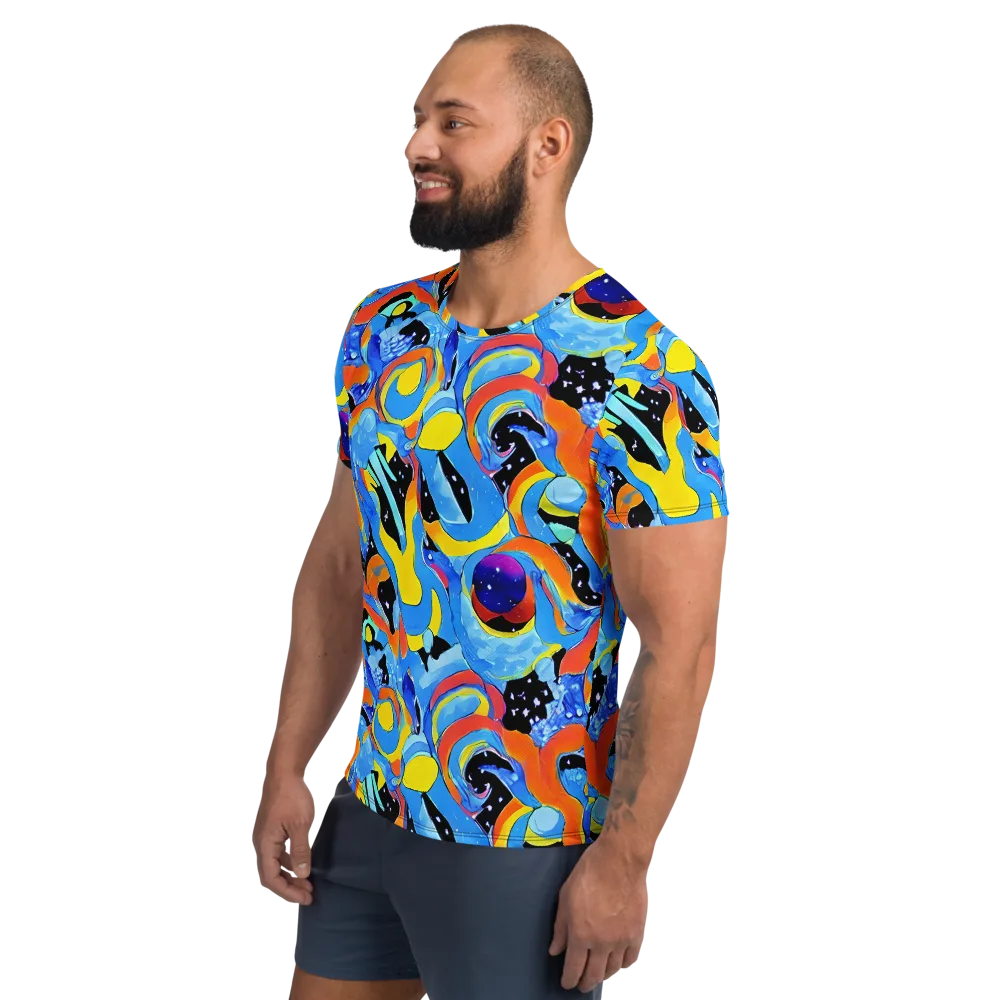 Popstorm on Men's Athletic T-Shirt — Left