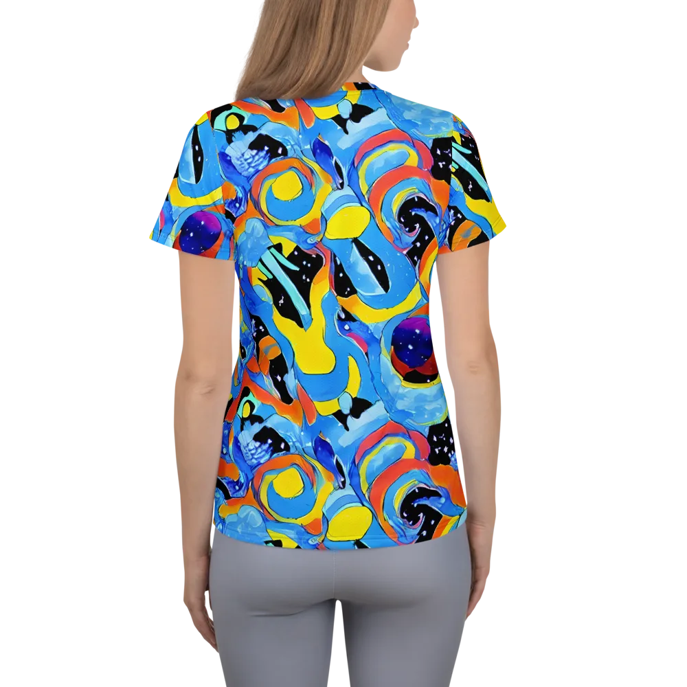 Popstorm on Women's Athletic T-Shirt — Back