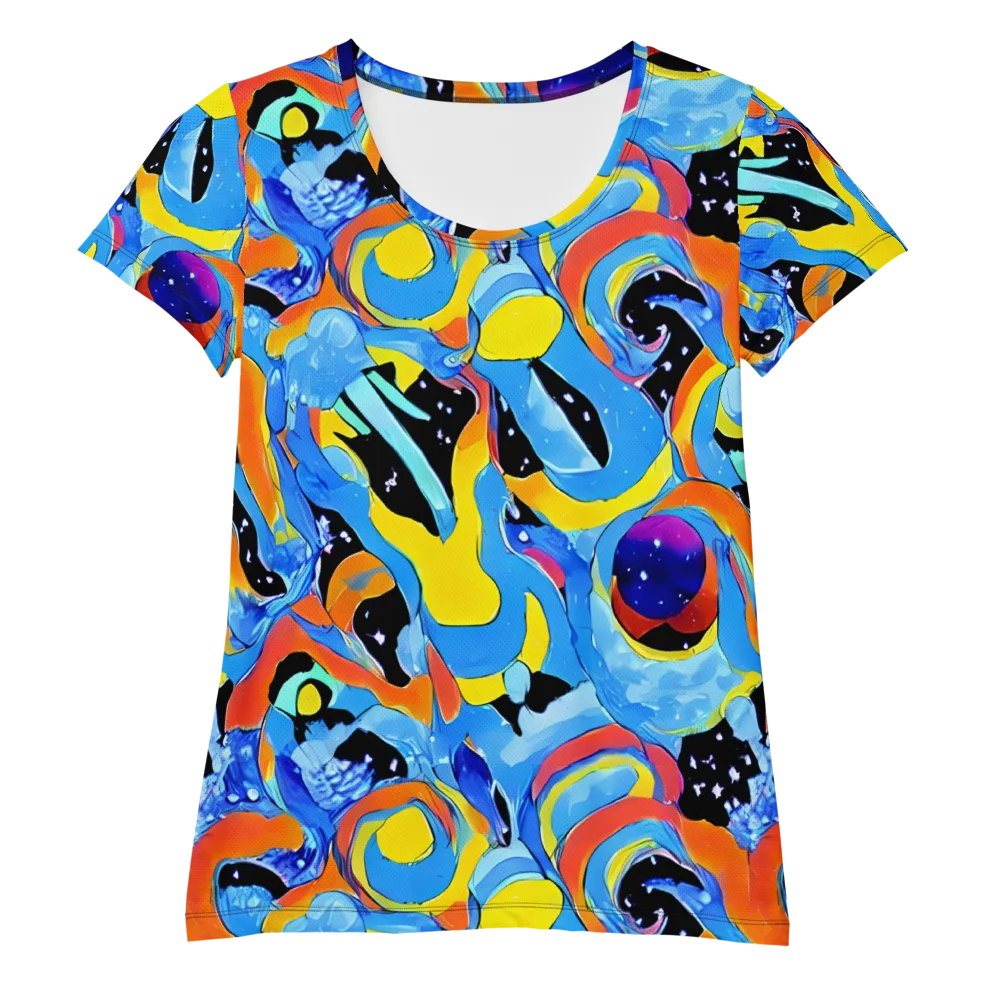 Popstorm on Women's Athletic T-Shirt — Front