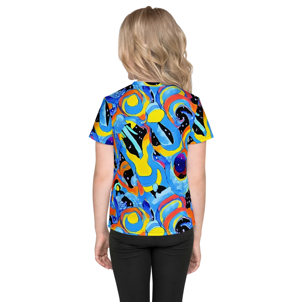 Popstorm on Kids Crew Neck T-Shirt — Back
