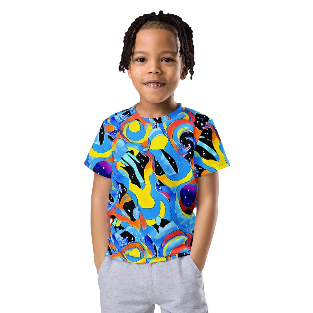 Popstorm on Kids Crew Neck T-Shirt — Front