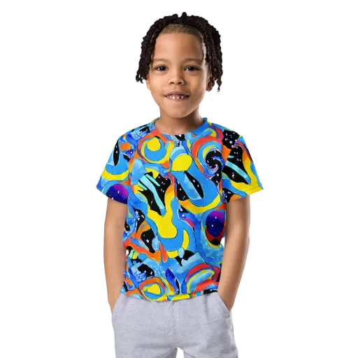 Popstorm on a Kids Crew Neck T-Shirt