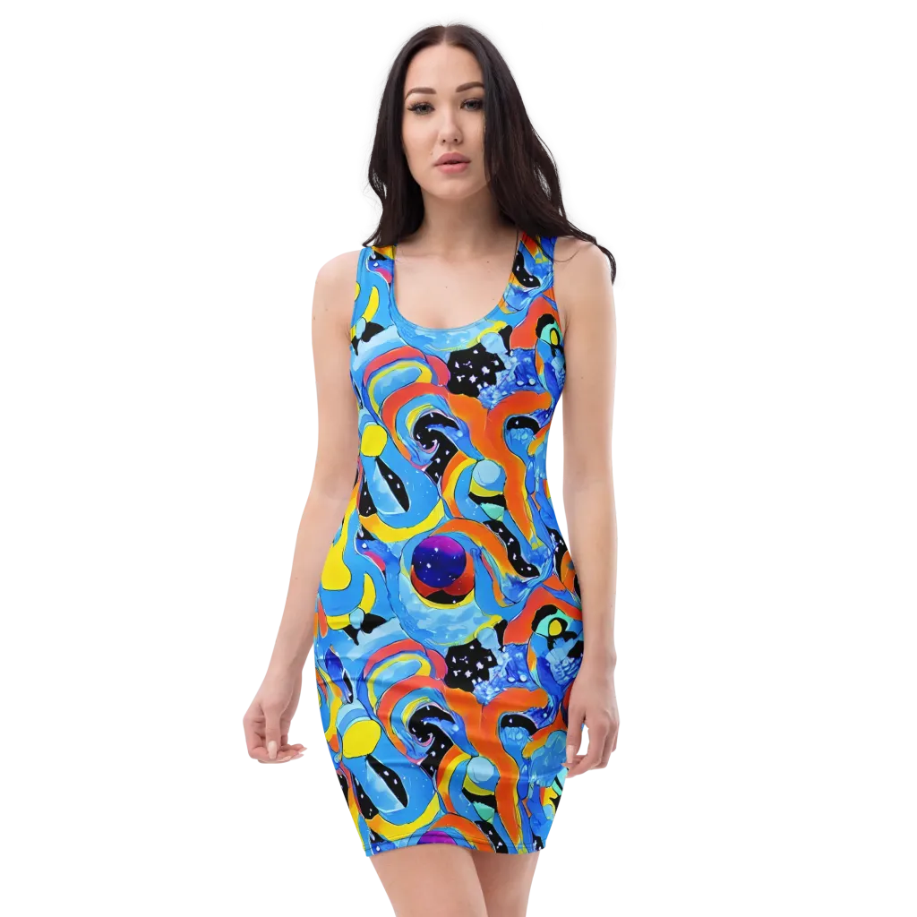 Popstorm on Bodycon Dress — Front