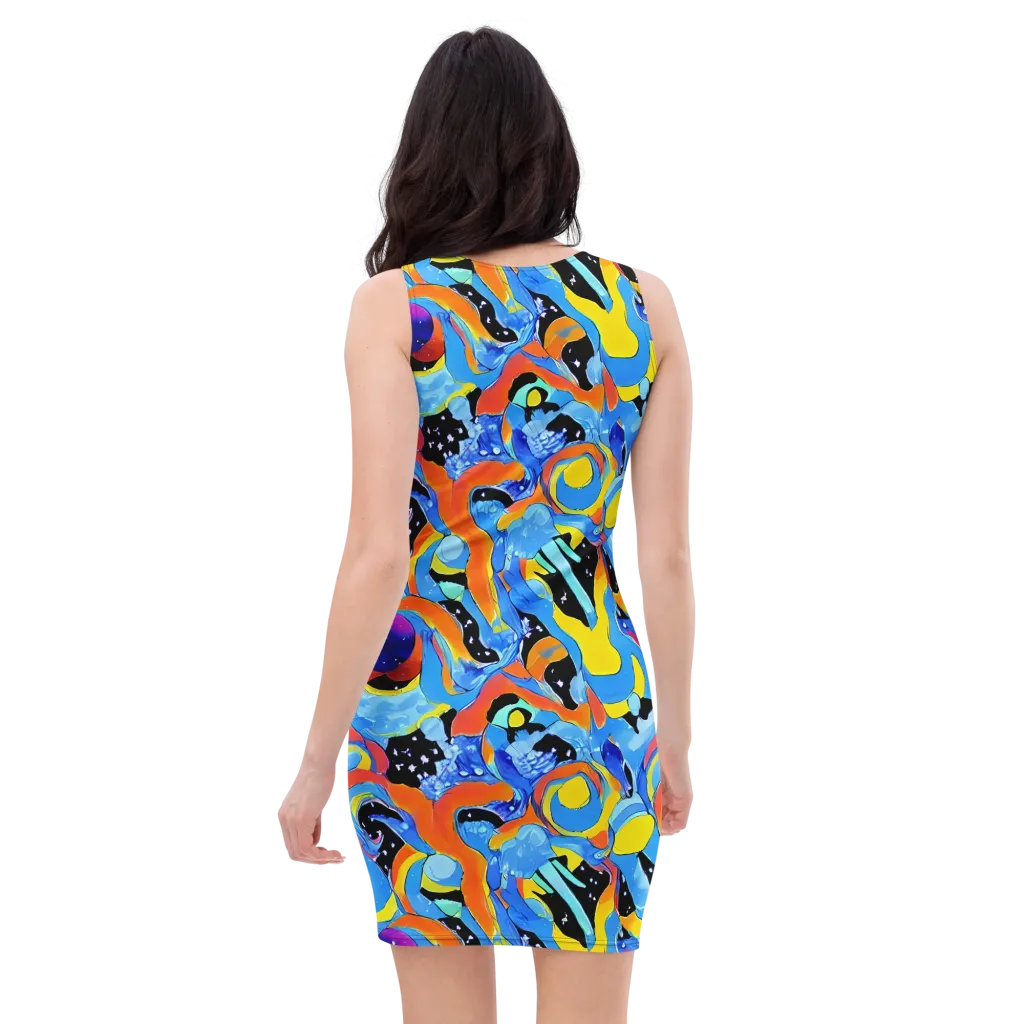 Popstorm on Bodycon Dress — Back