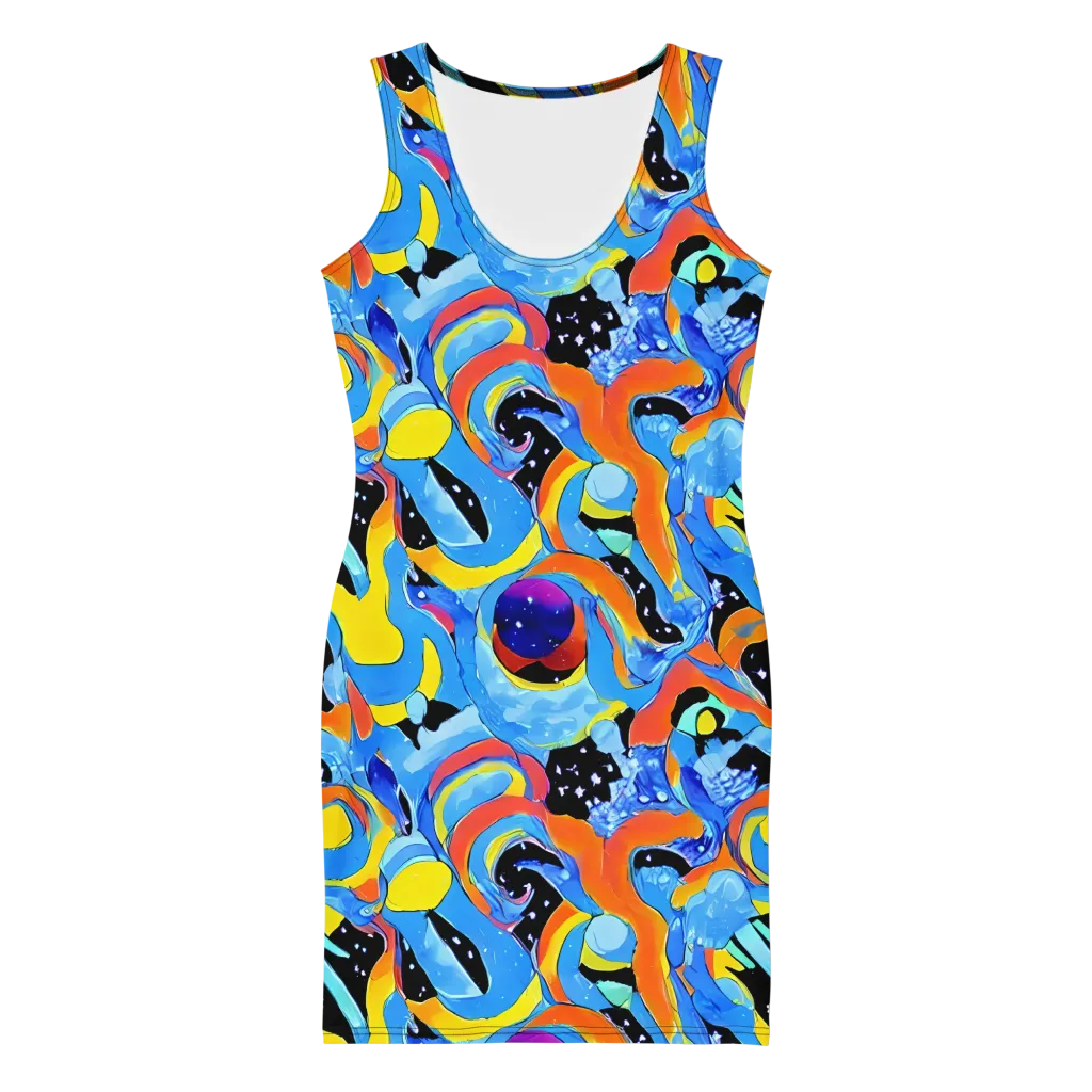 Popstorm on Bodycon Dress — Front