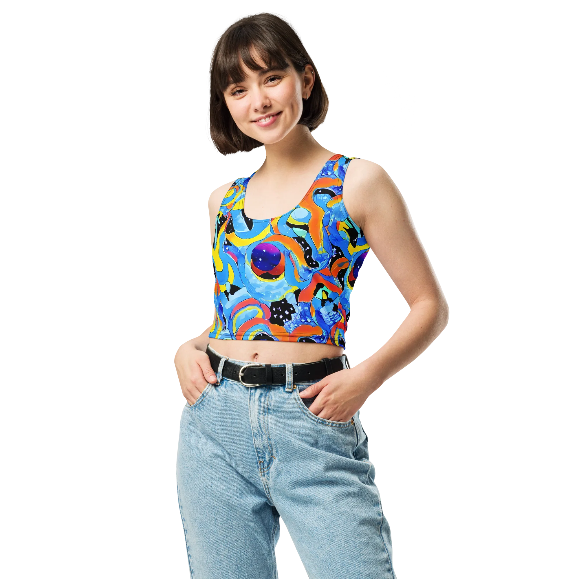 Popstorm on Crop Top — Front