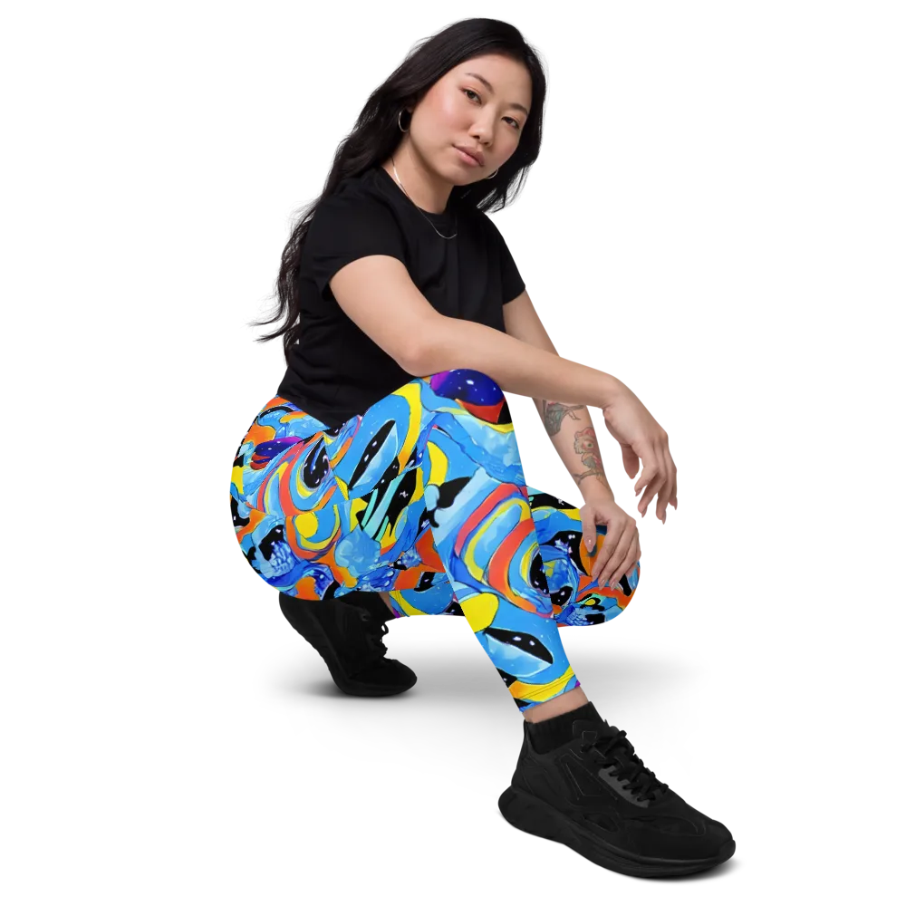 Popstorm on Leggings with Pockets — Right Front
