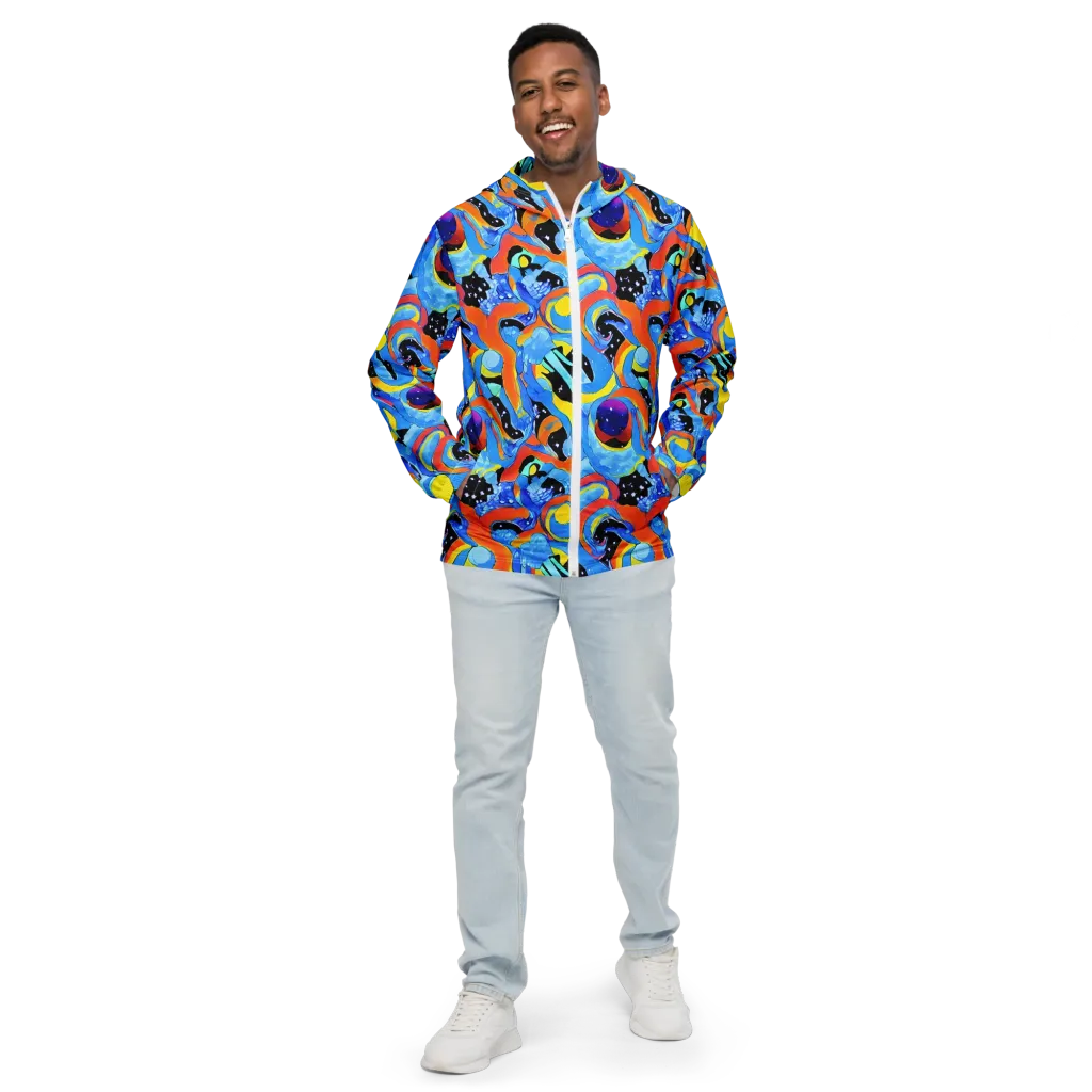 Popstorm on Men's Windbreaker — Front