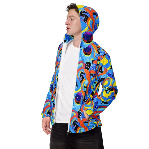 Popstorm on a Men's Windbreaker