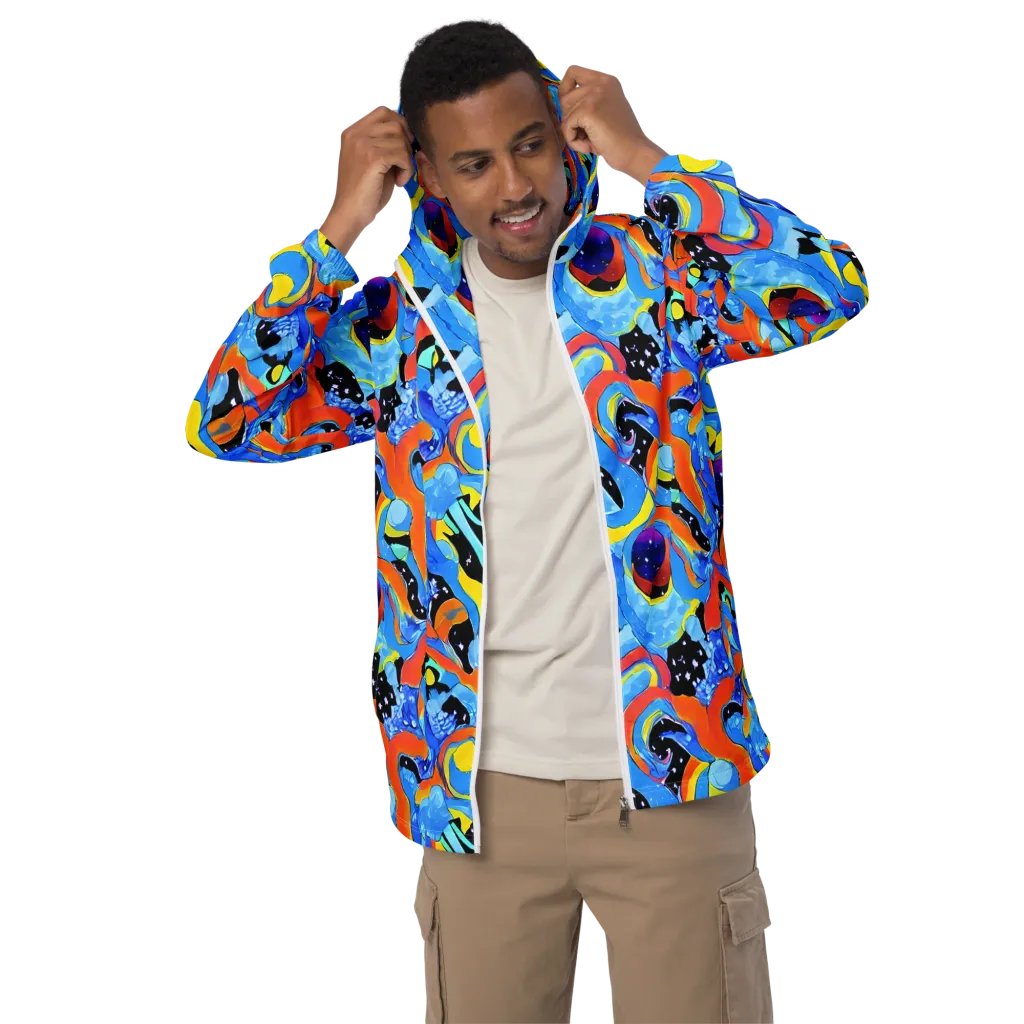 Popstorm on Men's Windbreaker — Front