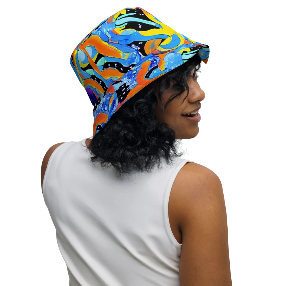 Popstorm on Reversible Bucket Hat — Right Outside
