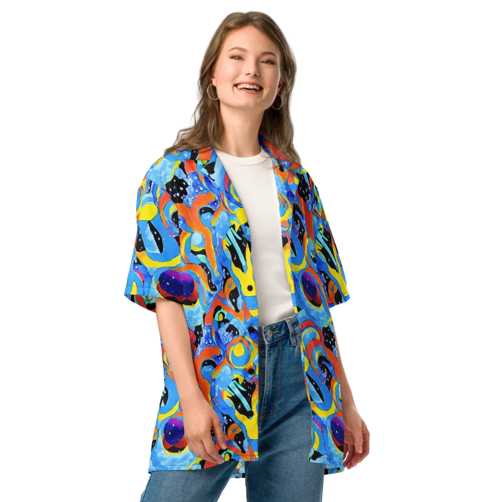 Popstorm on Button Shirt — Front