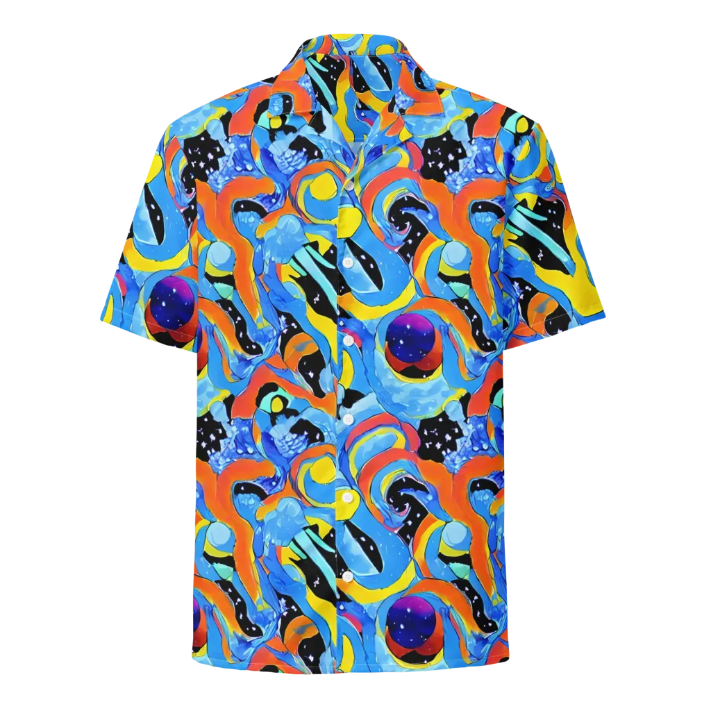 Popstorm on Button Shirt — Front