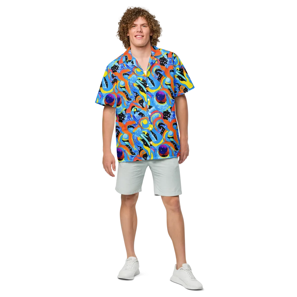 Popstorm on Button Shirt — Front