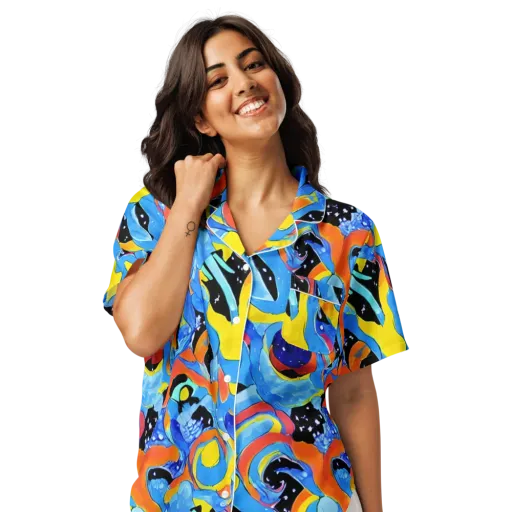 Popstorm on a Women's Short Sleeve Pajama Top