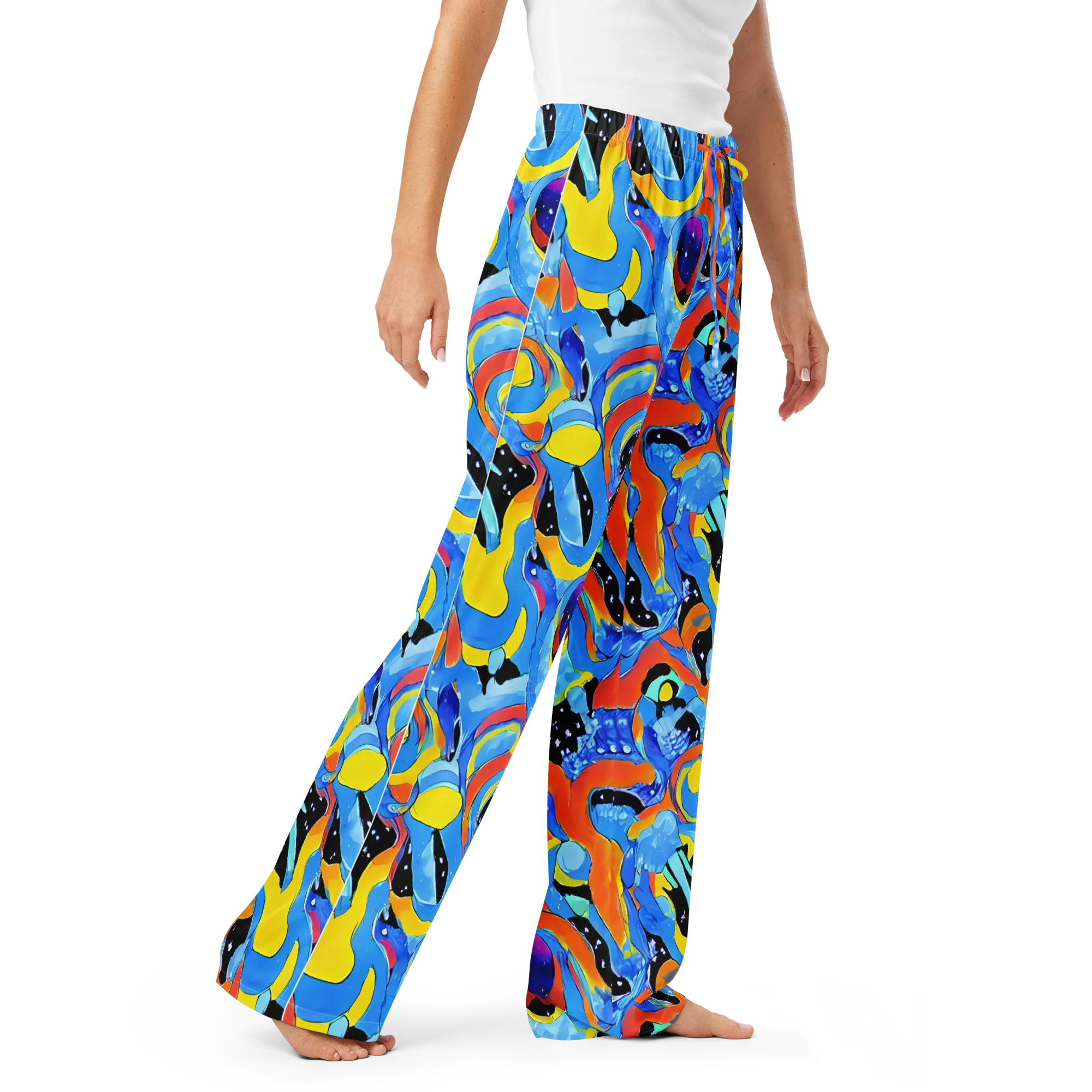Popstorm on Women's Pajama Pants — Right Front