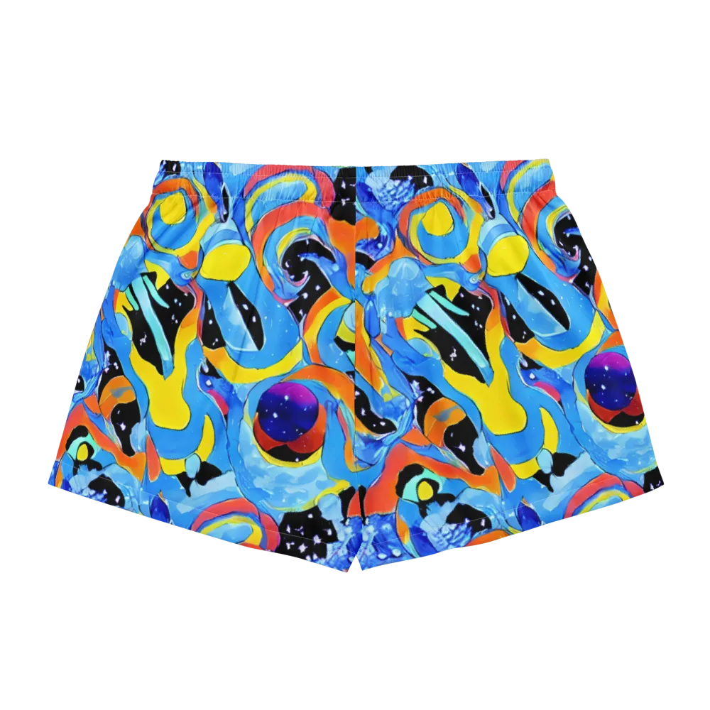 Popstorm on Women's Pajama Shorts — Back