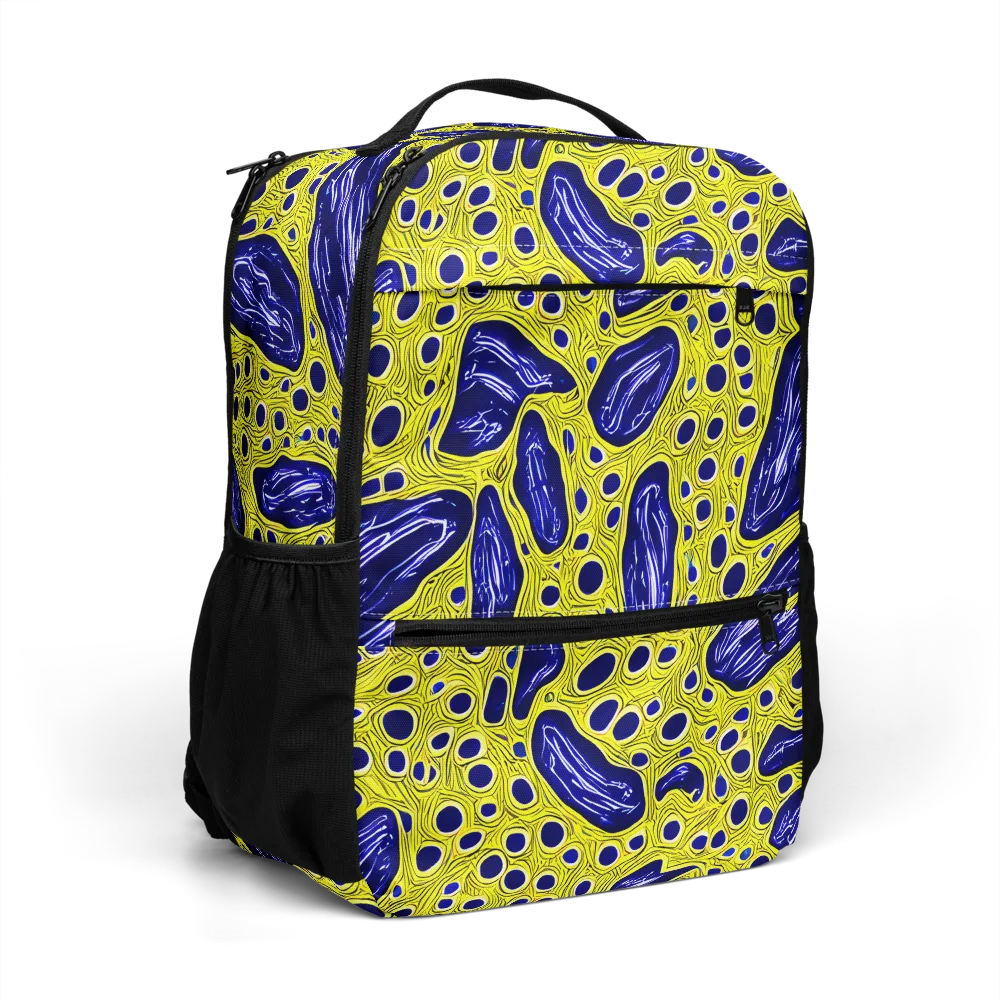 Cobalt Cellscape on Utility Backpack — Right Front