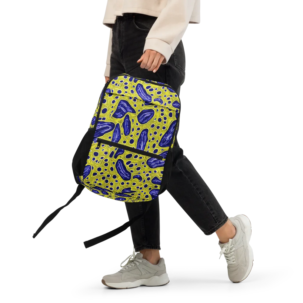 Cobalt Cellscape on Utility Backpack — Front