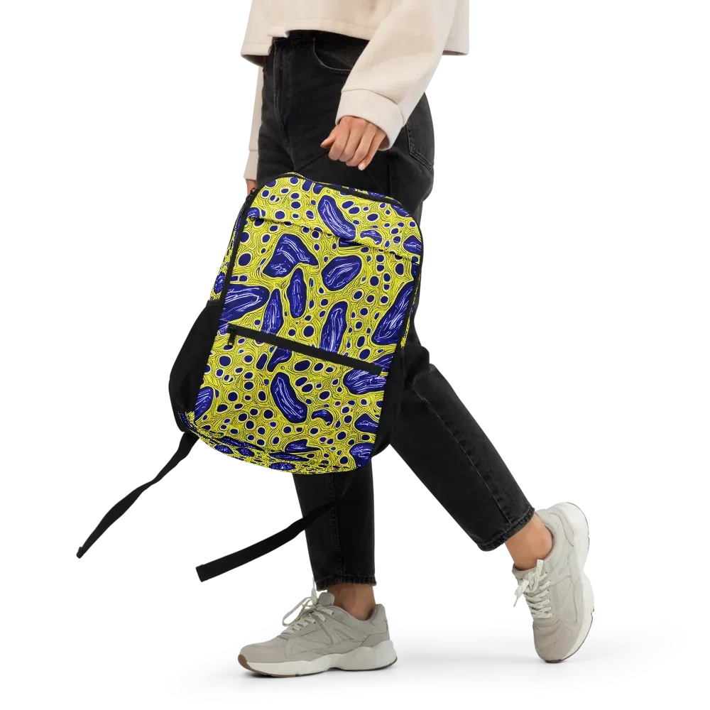 Cobalt Cellscape on Utility Backpack — Front
