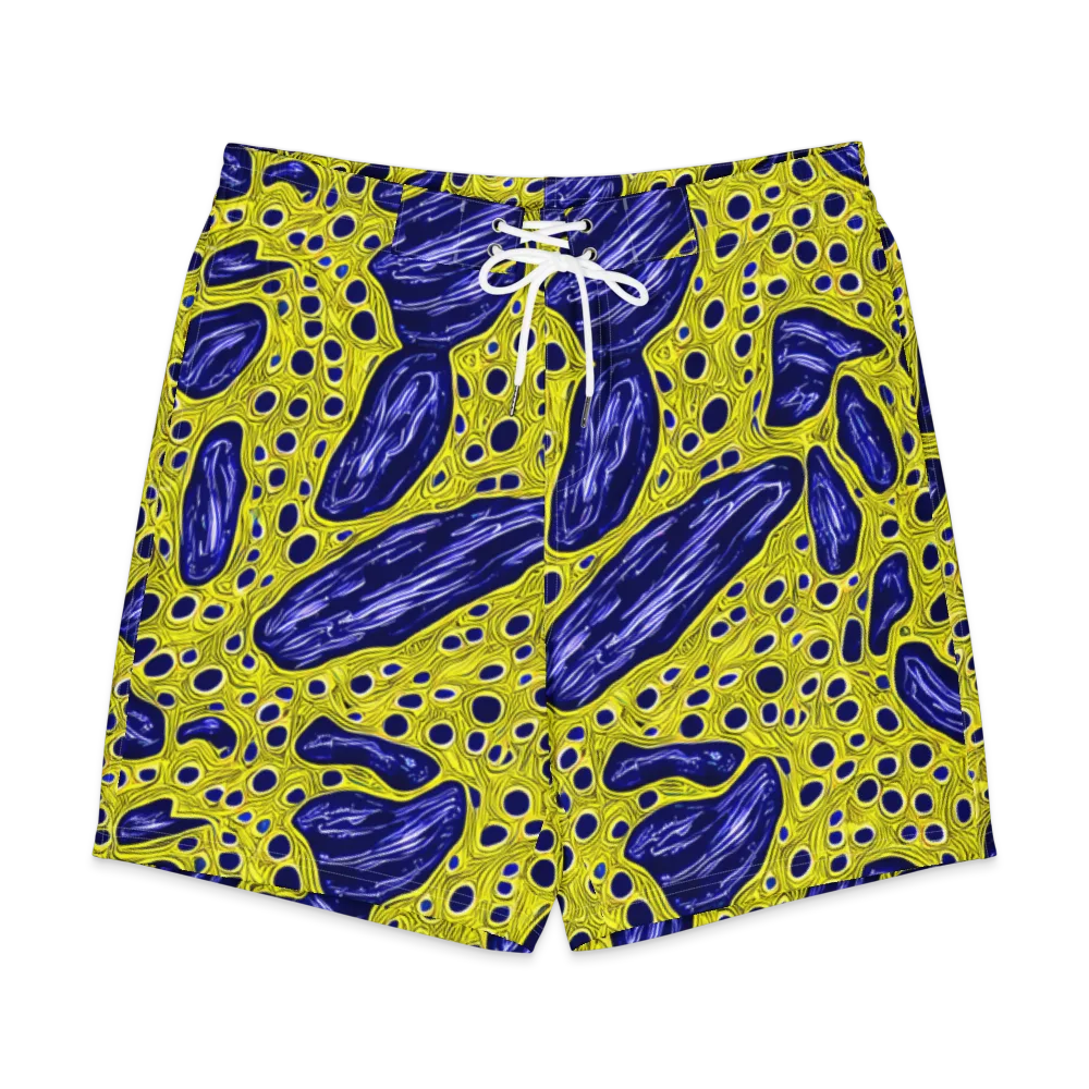 Cobalt Cellscape on Men's Board Shorts — Front
