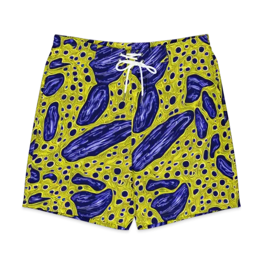 Cobalt Cellscape on a Men's Board Shorts