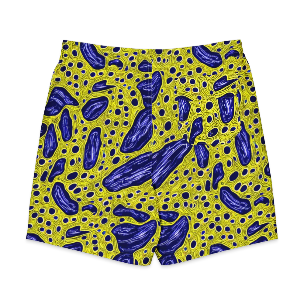 Cobalt Cellscape on Men's Board Shorts — Back