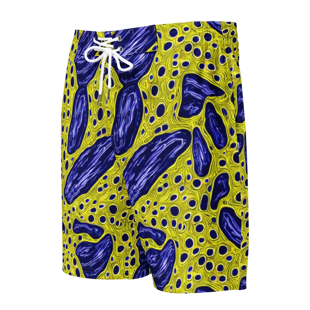 Cobalt Cellscape on Men's Board Shorts — Front